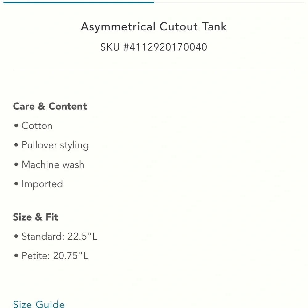 Anthropologie asymmetrical cut out tank - Picture 7 of 7